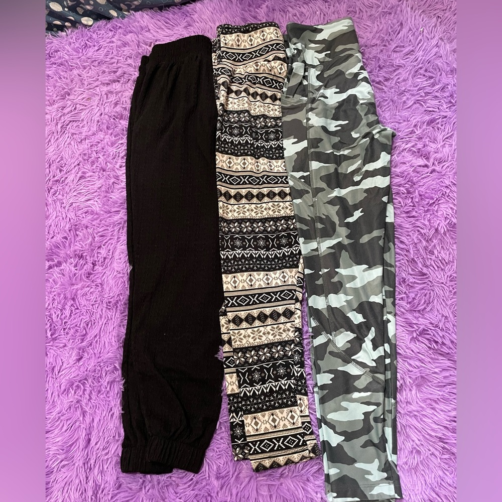 Set de 3 Bally Black and Cream Sweatpants Joggers